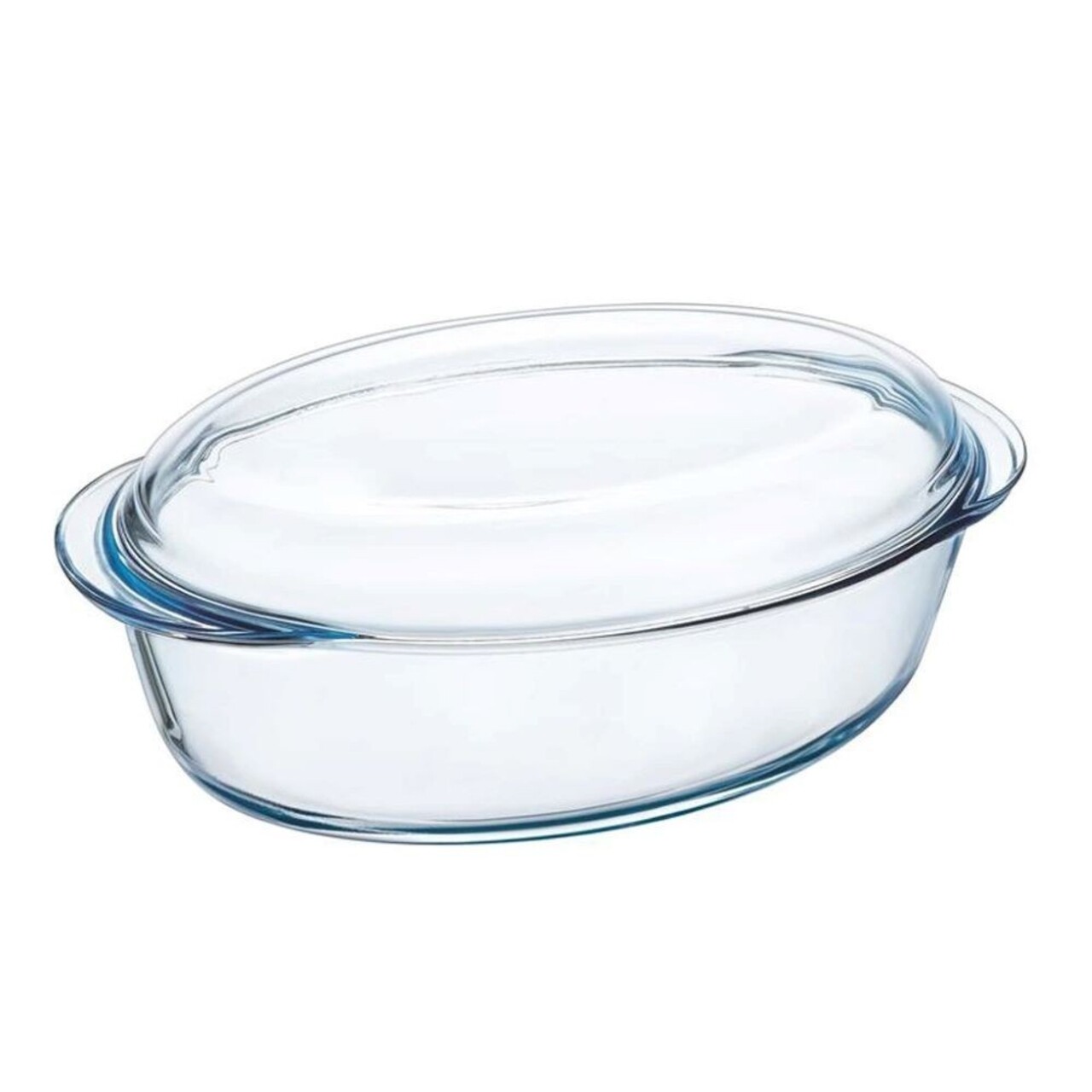 Vas oval cu capac,  sticla termorezistenta, 3,1L + 1L, "Slow Cook" - Pyrex - imagine 3